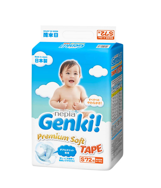 Windeln Genki Premium Soft S72 4-8kg