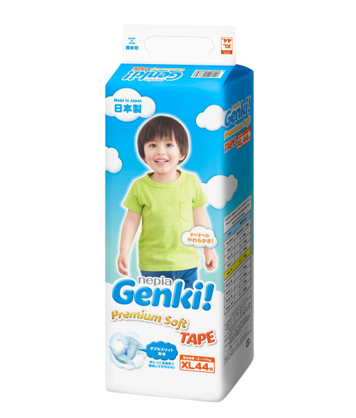 Windeln Genki Premium Soft XL44 12-17kg