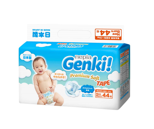 Windeln Genki Premium Soft NB44 bis 5kg